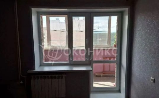 Остекление балконного блока